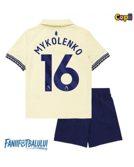Everton Vitaliy Mykolenko #16 Echipament de Fotbal Replică 2025-26 Copii Deplasare (+ Șorturi)
